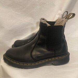 Doc Marten Faux Fur Lined Chelsea Boots